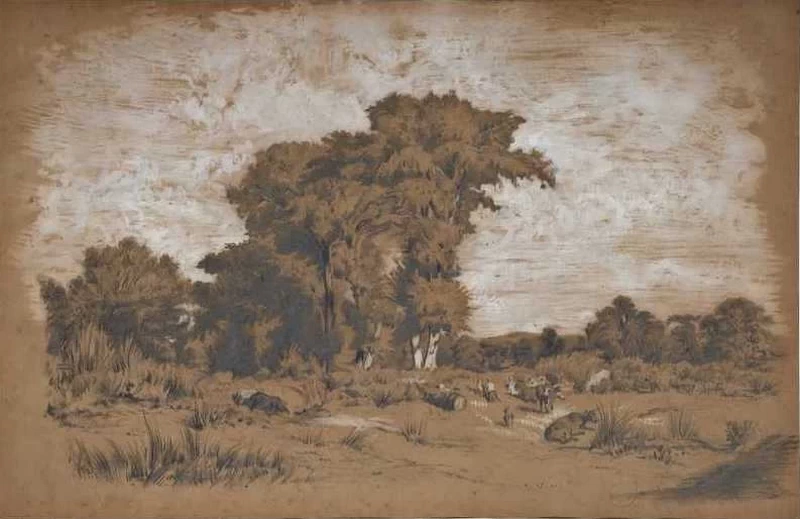 Paesaggio con animali - Palazzo del Monte di Pietà, Reggio Emilia